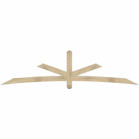 Ekena Millwork Alberta Rough Sawn Timber Gable Bracket, Douglas Fir, 108"W x 27"H x 4"D x 4"F, 6/12 Pitch GBW108X27X0404ALB00RDF